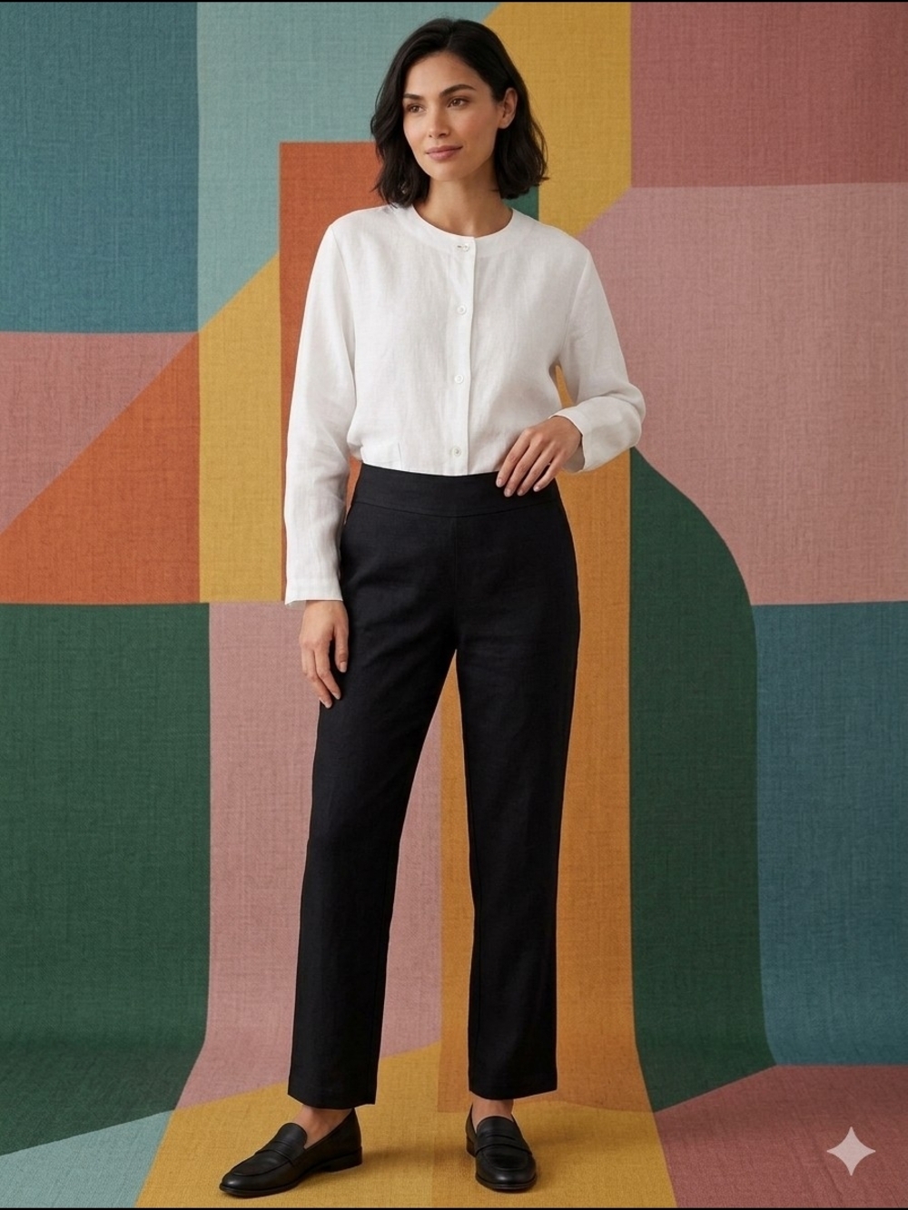 Emanuel Ungaro Black Stretch Trousers